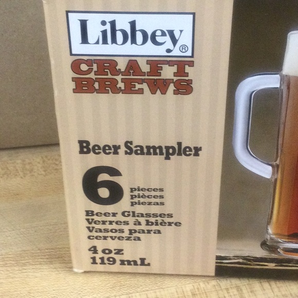 NIB Libbey 6 Pk. Beer Sampler Glasses - Picture 2 of 4